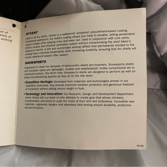 Vintage 1999 North Face Winter Coat Jacket Arc Parka Size 12 NWT - Picture 12 of 15